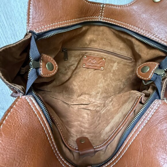 Patricia Nash Leather Western Coastal Cowgirl Ergo Studded Bag Brown Boho - Picture 11 of 14